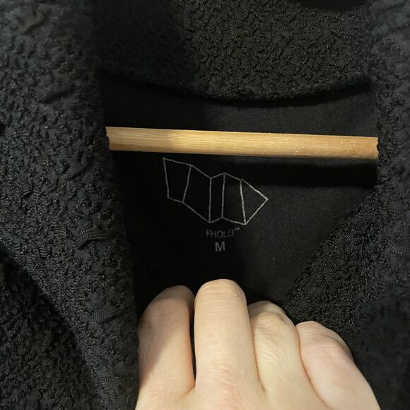 FHOLD NYC Textured Funnel Neck Tshirt Sz M - Picture 4 of 7